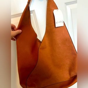 VEGAN LEATHER/SUEDE HANDBAG